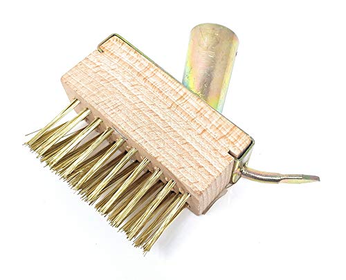 Preisvergleich Produktbild DWT-GERMANY 100643 1x Fugenreiniger Stahlbürste Unkraut Fugenbürste Fugenkratzer Unkraut Ihne Stiel Drahtfugenbürste
