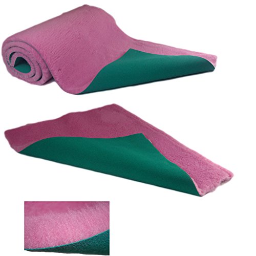 SoulPet Traditional Pink High-Grade Vet Bedding 30mm THICK ROLL WHELPING FLEECE DOG PUPPY PRO BED