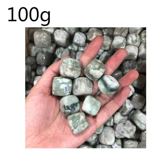 Cristal verde auspicioso natural de 100g para decoración del hogar de LQYXGS piedras pulidas 3