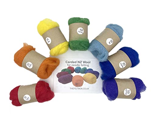 Lana de fieltro de aguja The Felt Box set de 7 colores para manualidades