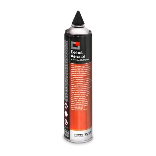 ERRECOM Belnet Aerosol, Líquido de Lavado a Presión de Rápida Evaporación para Líneas y Componentes de Sistemas de A/A y R, bombona de 750 ml con Cono de Goma, Listo para Usar