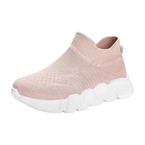 IWIHMIV Toddler Slip On Shoes Girls Tennis Shoes Casual Kids Sneakers Lightweight Breathable Tennis Athletic Running Shoes