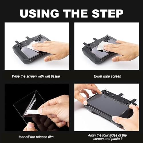 Image of M.G.R.J Tempered Glass Screen Protector for DJI Mini 5 Pro /Mini 4 Pro /DJI MINI 3 Pro /Mini 3 / DJI Air 3,3s / Mavic 3 Pro, Classic /DJI Mavic Air 2S RC Touch Remote Controller (Pack of 2)