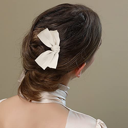 4 Pcs Decorative Ribbon Bows Hair Combs Vintage Elegant French Side Combs Cute Bows Hair Comb Hair Jewellery Accessories For Women And Girls #TOP4