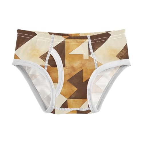 KLL Houndstooth Brown Classical Toddler Boy Soft Nighttime Underwear Breathable Children Panties