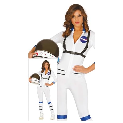 Guirca-GUI84947 Disfraz adulta astronauta, Color blanco, S-M (84947.0)
