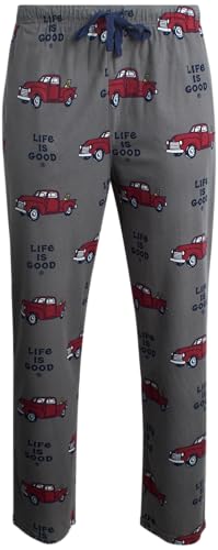 Life is Good Men's Sleep Bottoms - Super Soft Dull Fleece Lounge Pants - Cozy Men's Pajama Pants (S-XL)2