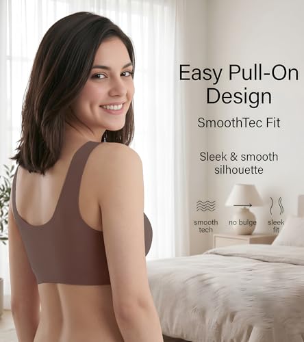 Image of Dimore Comfort Revolution Seamless Bra Easy lite Full-Coverage Wirefree Everyday Bra with CloudSoft Comfort with Removable Pad