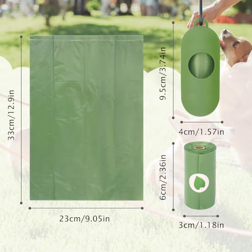 Image of TORMEN Dog Poop Bags, Dog Waste Bags Biodegradable with Dispenser, 60 Bags (4 Rolls), Leakproof, Extra Thick, Dog Bag Refill Rolls For Dog Poop, Cat Litter, and Diaper Disposal (Lavender Scented)