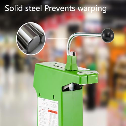Sigillatrice manuale a forma di U, alimentatore automatico per unghie incluso, 2000 clip in alluminio, manico in acciaio inossidabile, per imballaggi alimentari in supermercati e bar