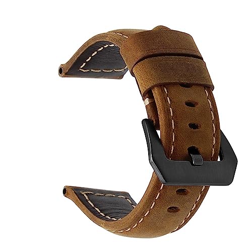Bracelet Garmin D2 cuir véritable marron de remplacement pour boîtier de 26 mm - 7