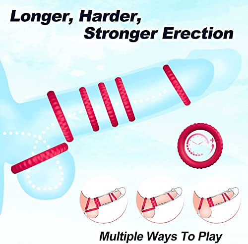 Kit 6 Anéis Penianos Estimuladores Prolonga Ereção