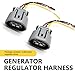 MLY 2-Pack 3-Pin Alternator Wiring Harness Plug, Plug & Play Pigtail Wire Harness Connector, Automotive Wire Harness Kit Replacement, Compatible with Lexus Nissan Infiniti EX35 G35 (Gray)