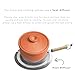 Cute Mini Kitchen Clay Cooking Pot - Traditional Ceramic Pot with Lid for Healthy Cooking - Multipurpose Cooking Pot Use for Home Kitchen or Restaurant 0.6 Quarts-Small