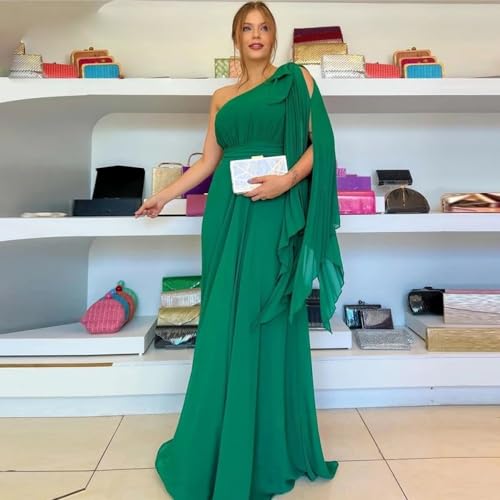 Women's Formal Dresses 2025 Chiffon Elegant Evening Dresses for Women One Shoulder A-Line Wedding Guest Dresses Long2