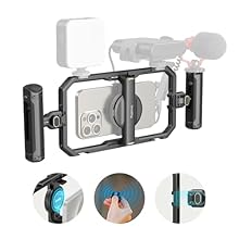 【Wide Compatibility】The upgraded universal magnetic phone cage kit 4597 is compatible with multiple mobile phone models, and is compatible with mobile phones with a width of 2.52~3.46 inches (64mm~88mm), such as for iPhone Air/ 17 /16 / 15 / 14 / 13 ...