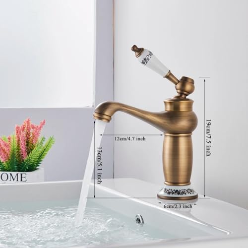 Robinet de lavabo cascade mitigeur argenté économie d'eau à poignée unique - 3
