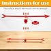 Halloscume 4 Pcs Large Arrow Spinner, 11.8 In/30 cm Red Large Arrow with Suction Cup, Spinners Game for Party Board Games