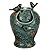 Foreside Home and Garden D9402 Blue Verdigris Bird Indoor Water LED Light and Pump Fountain