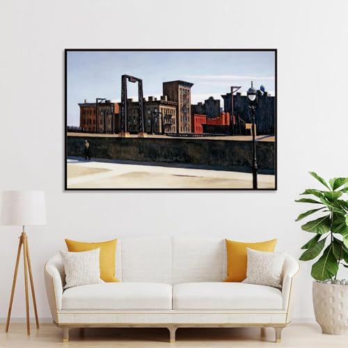 Peinture Edward Hopper Manhattan Bridge Impression Toile Premium - 2