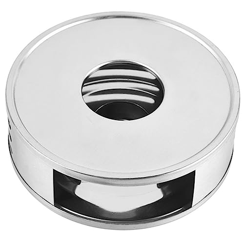 HOLIDYOYO Stainless Steel Teapot Heater Elegant Tea Warmer Base for Home Office and Tea Houses Practical Design Present