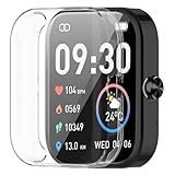 [2 Pack] Screen Protector Compatible with QONBINK L70, ganopterygon L70, Jacoosa L70 Case, Soft TPU Plated Case All-Around Protective Screen Full Cover Bumper Compatible for L70 Smart Watch