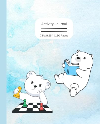 Kids Activity Tracking Journal: Cute Animal Cover Checklist Notebook | 180 pages , 7.5x9.25 Inches image 2