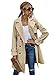 Damen Trenchcoat Jacke Erwachsene Langarm Revers Zweireihig Gürtel Trenchcoat, khaki, 38