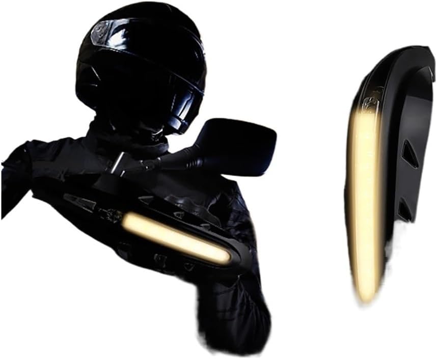 Universal Motorcycle Protection Gear Windproof LED Light Handlebar HandGuards Motorbike Hand Guard Handle Protector Shield