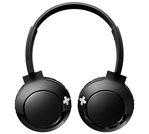 Image of Philips BASS+ SHB3075 Wireless Headphones, up to 12 Hours of Playtime - Matte Black