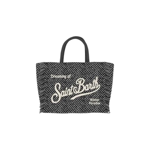 Mc2 Saint Barth Donna Borsa A Mano COL0029 Lana Nero Taglia Unica