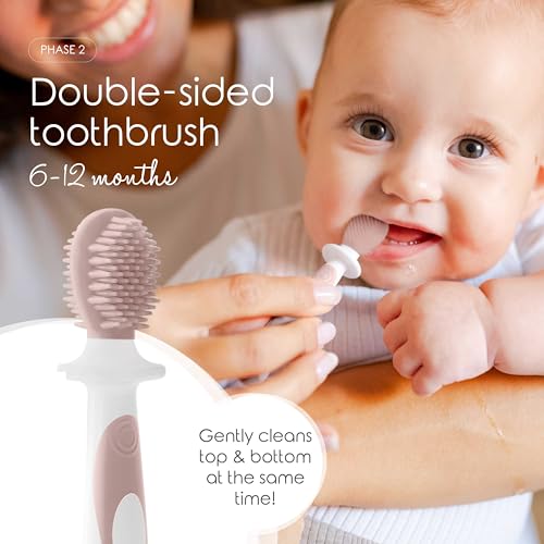 Image of Cherish Baby Care Baby Toothbrush (3-24 Months) - 3 Pack (Pink)