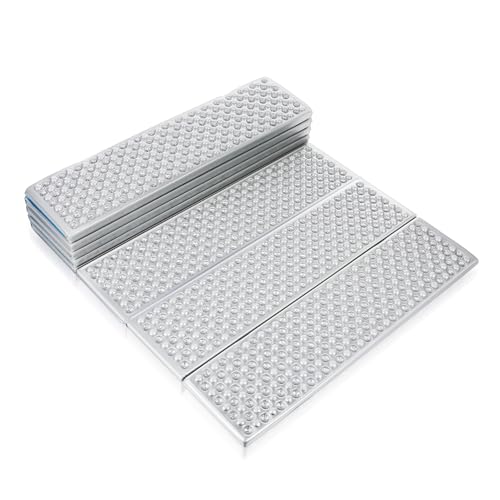 GRIRIW Folding Thermal Sleeping Pad Insulated Closed Cell Foam Mat for Camping Hiking and Lightweight Compact and Comfortable Design