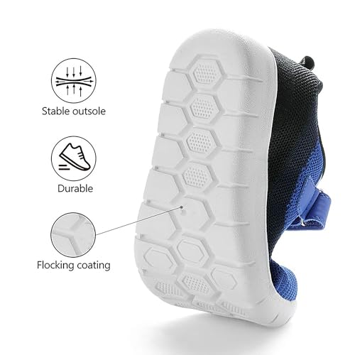 DREAM PAIRS Boys Girls Shoes Kids Tennis EZ-Ons MagicZips Athletic Running Walking Barefoot Zero Drop Sneakers4