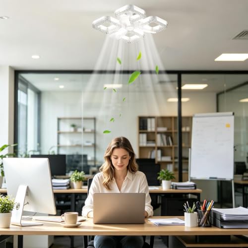 Ventilador de techo con luz silencioso que refresca tu dormitorio 2