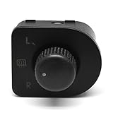 Sedeta Side Mirror Switch Knob with Heat Control Black for VW Golf Passat B5 GTI Beetle Jetta MK4