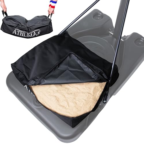 Small Size Basketball Hoop Portable Base Anchor Weight Bag to Hold Down Your Portable Basketball Hoop Outdoor Base is Weather Resistant Sun Fade Resistant and Holds 100+ lbs of Weight by Athlima
