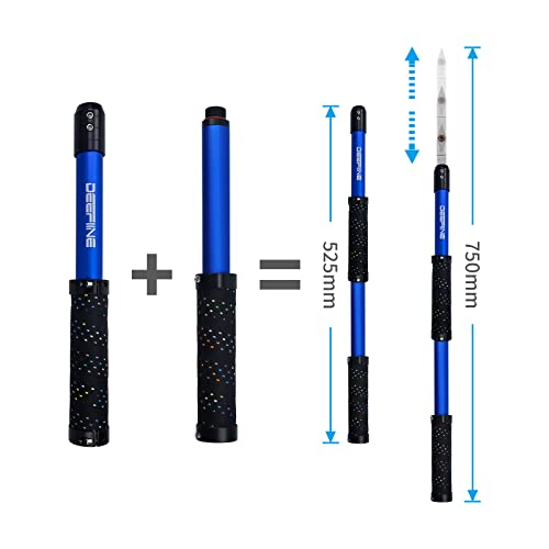 Deefiine Carbide Tip Wood Lathe Turning Tool Kit, Lathe Roughing And Finishing Hollow Tool Interchangeable Aluminum Alloy Handle With Diamond Round Square Carbide Blade (Soft Handle) #TOP3