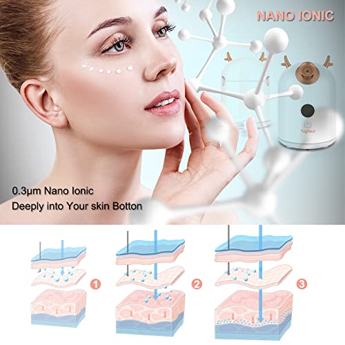 Nano Ionic Facial Steamer, Togbeut Face Steamer For Facial Deep Cleaning, 220Ml Warm Mist Humidifier Atomizer For Home Face Sauna Spa, Hydrating Moisturizing Skin Unclogs Pores #TOP2