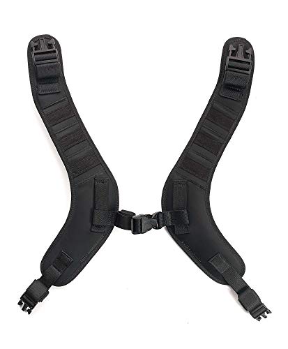 Correas de hombro Standard Negro Q Lab Type I ajustables para mochilas de viaje