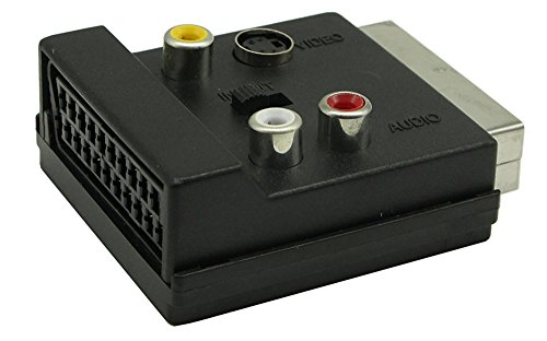 zdyCGTime RGB Scart 20 Pin Male to Female + 3 RCA AV Female + S Video Adapter Converter