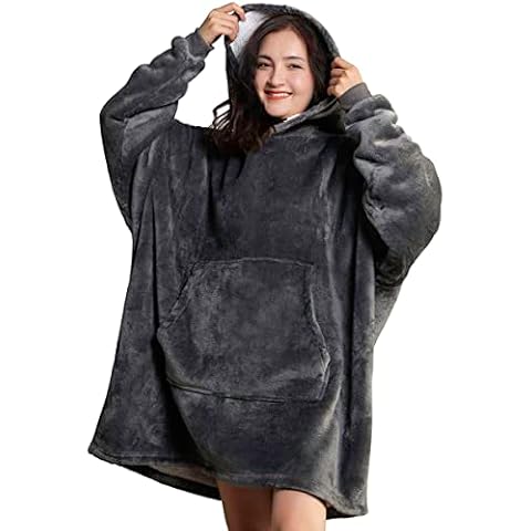 Nayoroom Übergroße Hoodie Decke Damen Herren Sweatshirt Pullover Cover