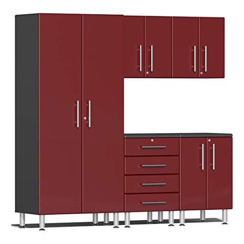 Ulti-MATE UG22050R 5-Piece Garage Cabinet Kit in Ruby Red Metallic