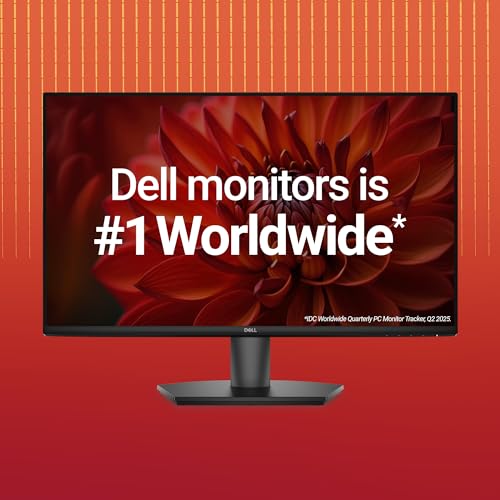 Image of Dell SE2726H 27-Inch Full HD IPS Panel Monitor (Black) Ultra-Thin Bezels, Flicker-Free Display, Comfortview Plus, HDMI & VGA Connectivity - Stylish Design for Home & Office Productivity