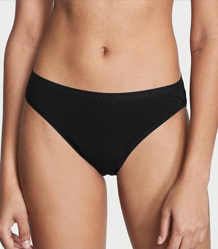Image of Victoria's Secret Women's Cotton Bikini Underwear, Moderate Coverage Panties for Women, Multi Pack (XS-XXL)
