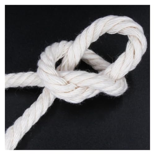 Cuerda de macramé de algodón natural de 3mm para decoración bohemia del hogar 6