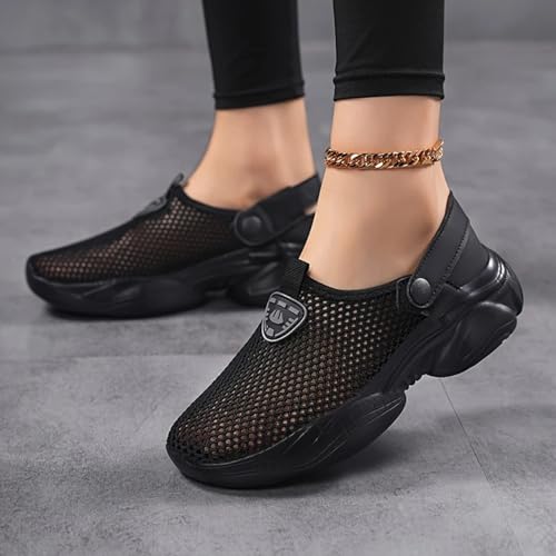 Womens Walking Shoes Closed Toe Platform Fashion Sneakers For Women Comfortable Slip On Lightweight Casual Sports Shoes Outdoor Non-Slip Breathable Running Workout Athletic Sneakers3