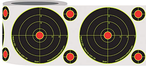 Splatterburst Targets - Roll of (200) 4 Inch Stick & Splatter Reactive Self Adhesive Shooting Target Stickers - Gun - Rifle - Pistol - Airsoft - BB Gun - Pellet Gun - Air Rifle - Thumbnail 2
