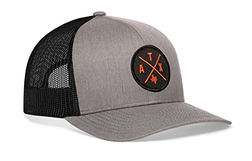 Image of HAKA State City Trucker Hat for Men & Women, Adjustable Baseball Hat, Mesh Snapback, Sturdy Outdoor Black Golf Hat