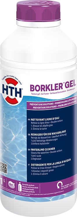 HTH Borkler Gel détachant pour Piscine, nettoyant Ligne d'eau